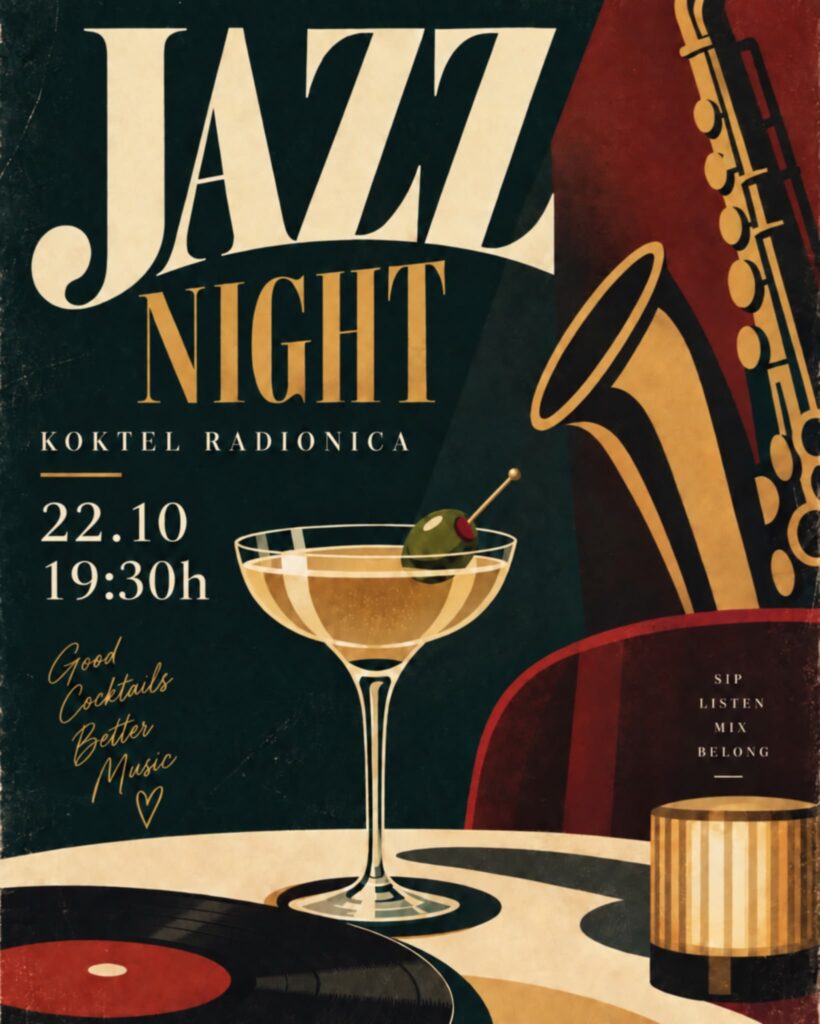 Jazz night — Mikstura koktel radionica